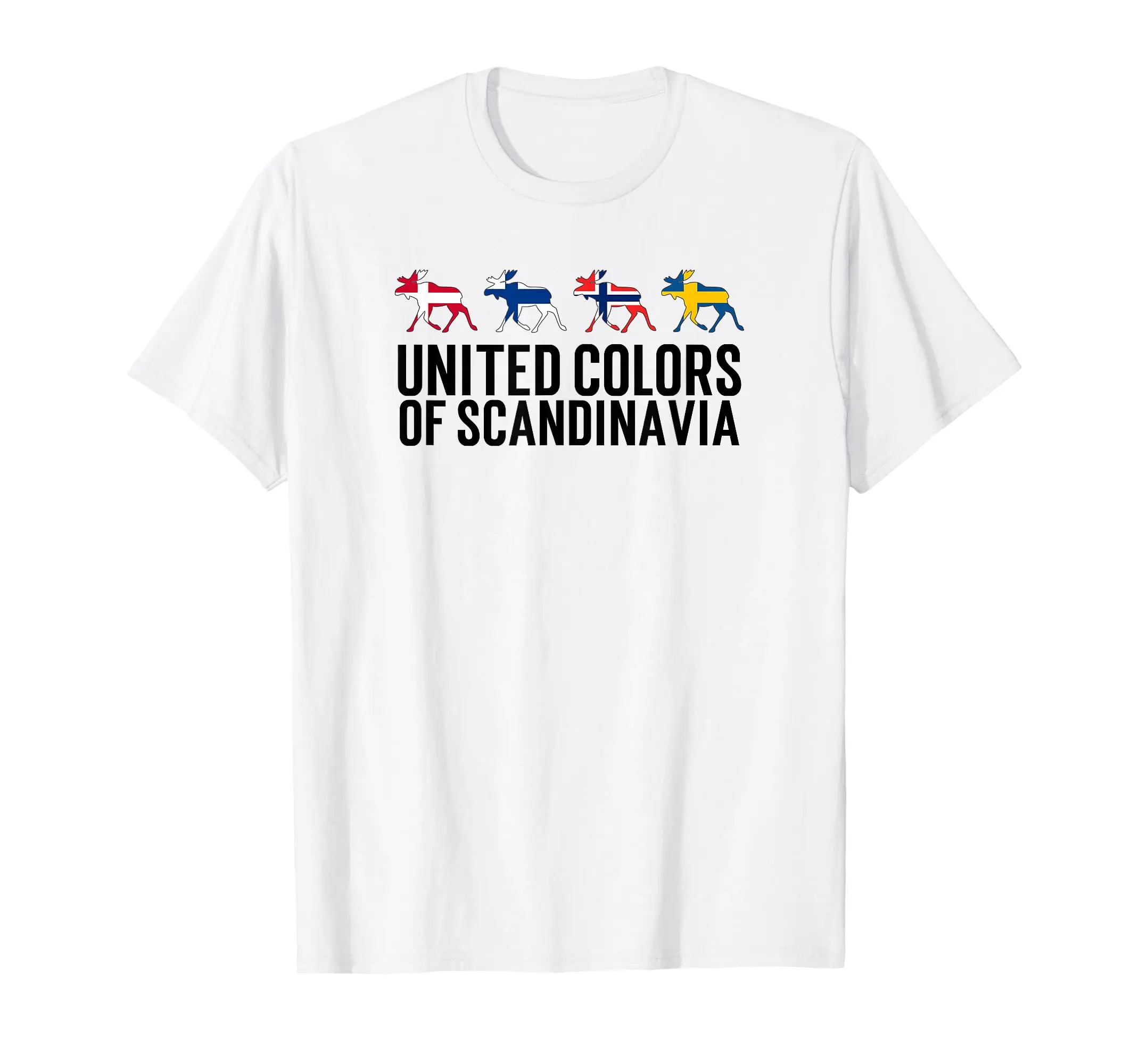 

100% Cotton Scandinavia Flags, Sweden, Norway, Denmark, Finland T-Shirt MEN WOMEN UNISEX T Shirts Size S-6XL