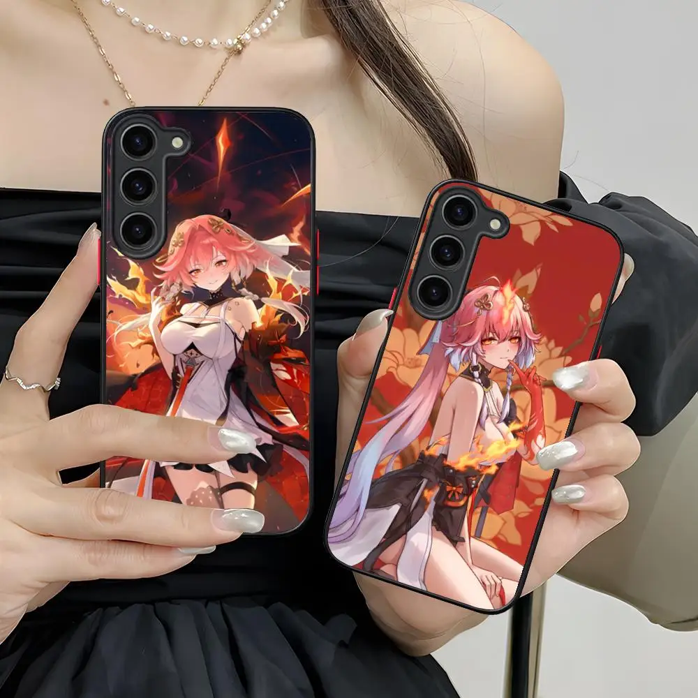 Wuthering Waves Changli Phone Case for Samsung Galaxy S26 S25 S24 S23 S22 S21 Plus FE Ultra Skin Feel Shockproof Cover