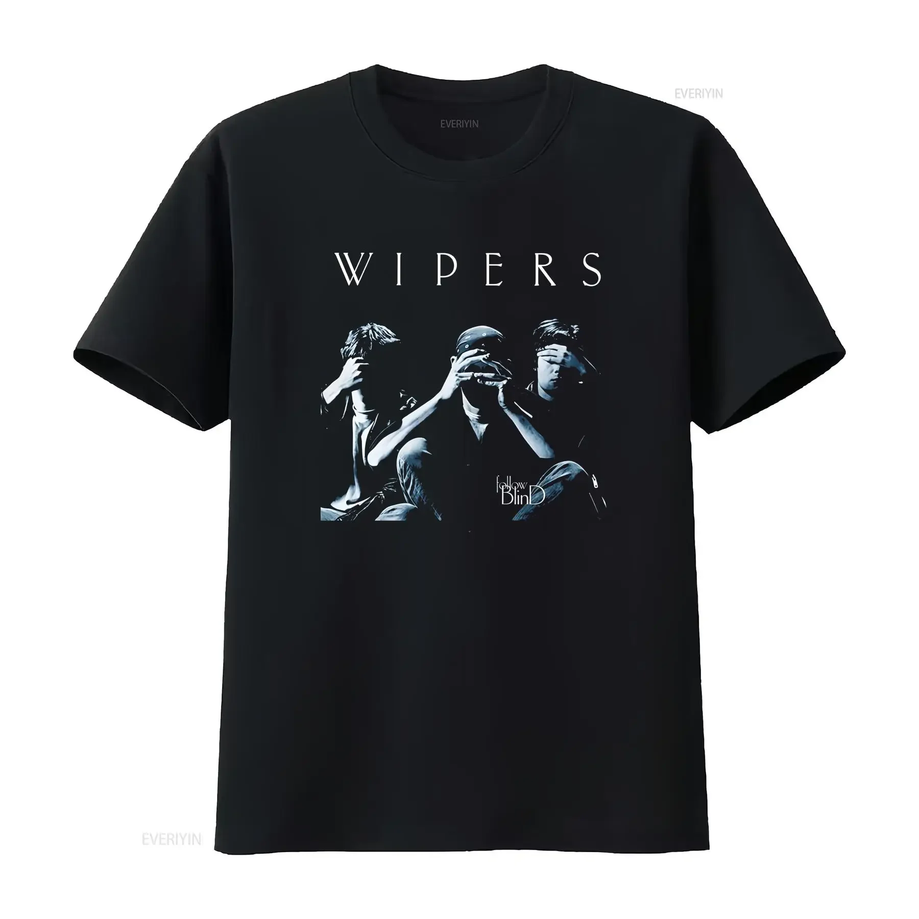New The Wipers band Christmas S 5XL T Shirt CR222 vintage Washed Stretched fashion streetwear Stylish Breathable Versatile