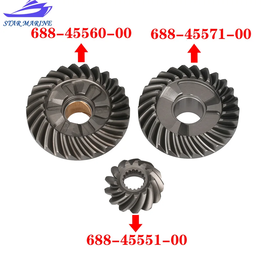 

Комплект шестерен 688 688-45571 688-45560 688-45551 для Yamaha 2T 75HP 85HP 90HP 688-45560-01 688-45551-00 688-45571-01 Запчасти для лодочного двигателя