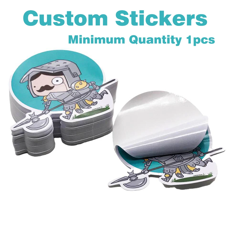 Custom Stickers Labels With Logo NameText Waterproof Holographic TransparenDie Cut Vinyl Personalized For PackagingPhone Car