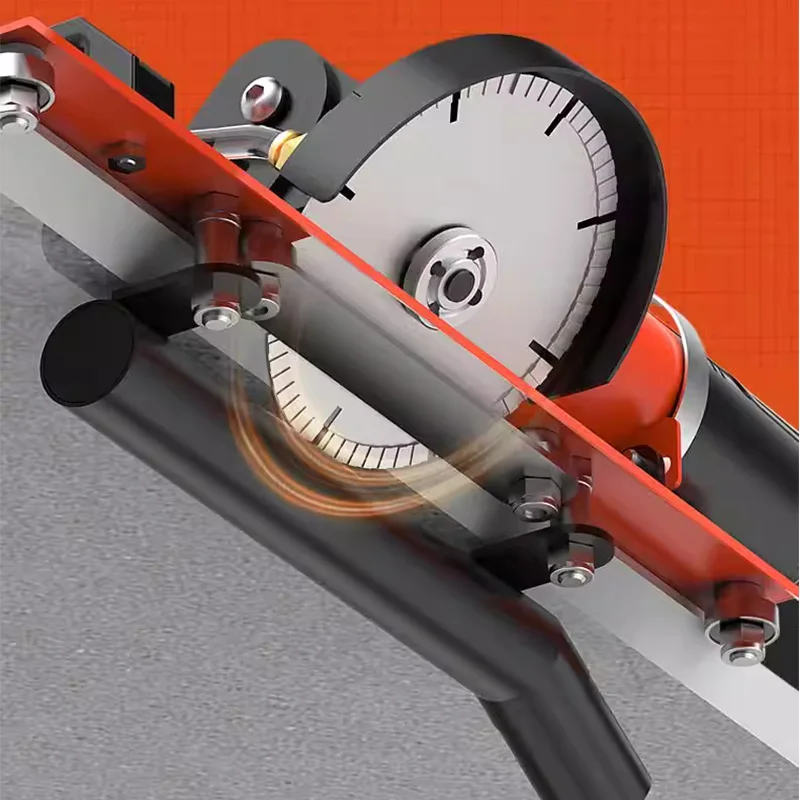45° Tile Chamfering Machine Benchtop Compact Multi-Function Right Angle/Rounded Edge Trimming Equipment Portable Chamfering Tool