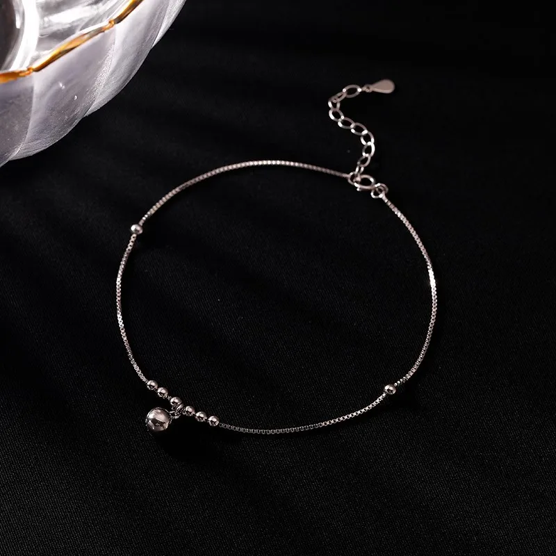 New Design Geometry Transfer Beads Bell Feet Anklets for Women Sexy Fashion Foot Bracelet Luxury Jewelry Wholesale