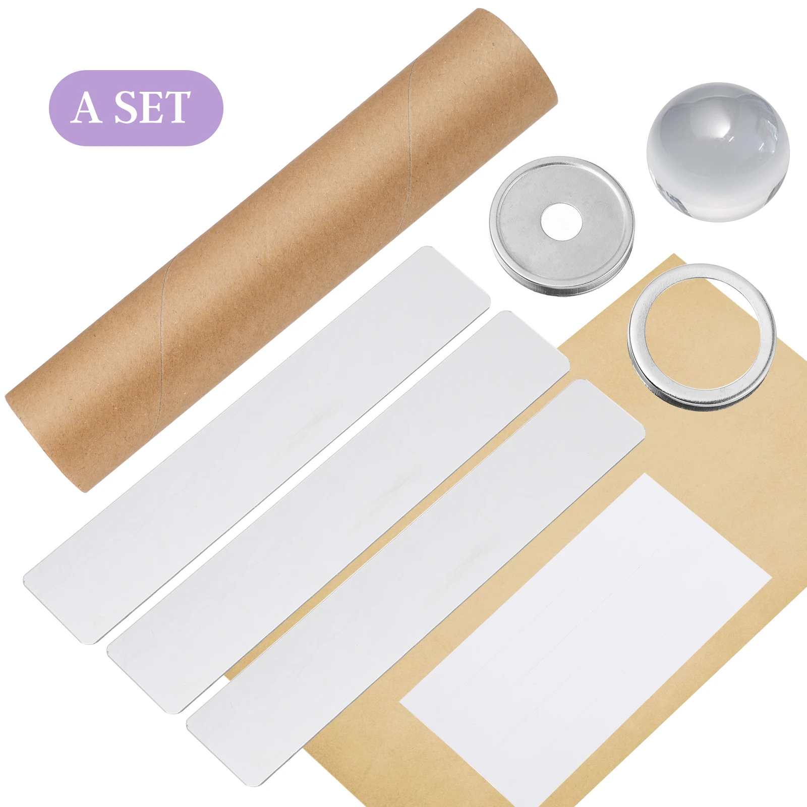 

4 set Diy Kaleidoscope Kit Paper Making Materials Science Experiment For Kids Educational Activity