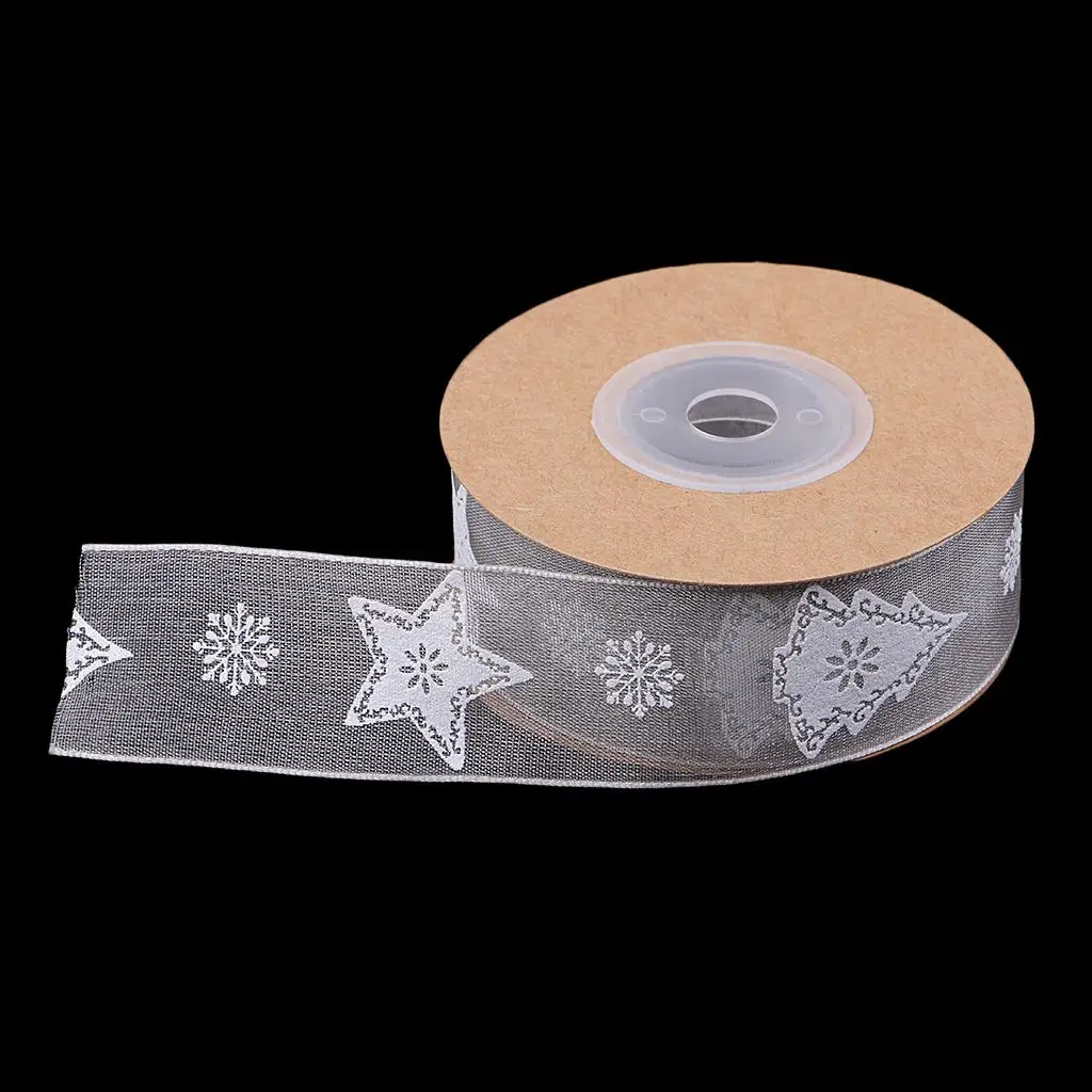 10 Meters 25mm Satin Sheer Ribbon Multi-Purposes Christmas Ribbon