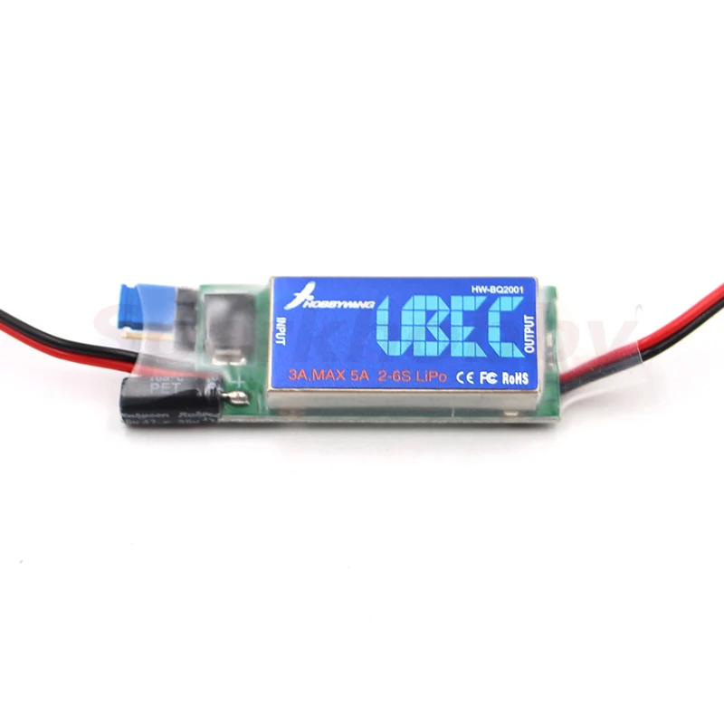 Hobbywing UBEC 3A 2-6S Lipo / 5A 2-8S Lipo Voltage regulation Power Supply Module Antijamming Suitable for RC Fixed Wing Drones