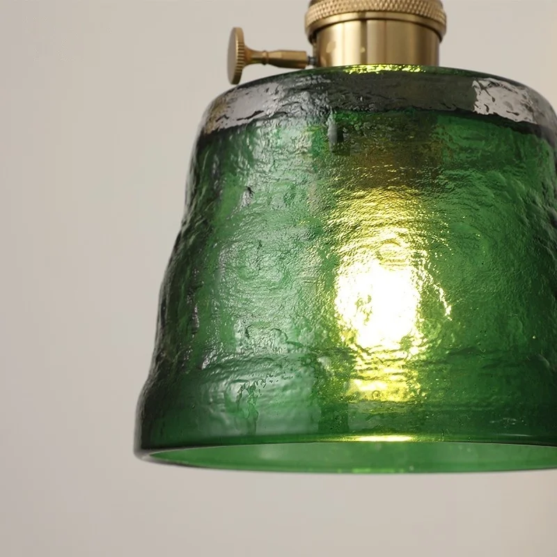 IWHD 4W Kleine LED Anhänger Lampen Für Schlafzimmer Lesen Badezimmer Loft Decor Kupfer Glas Nordic Minimalismus Hängen Licht Luminaria