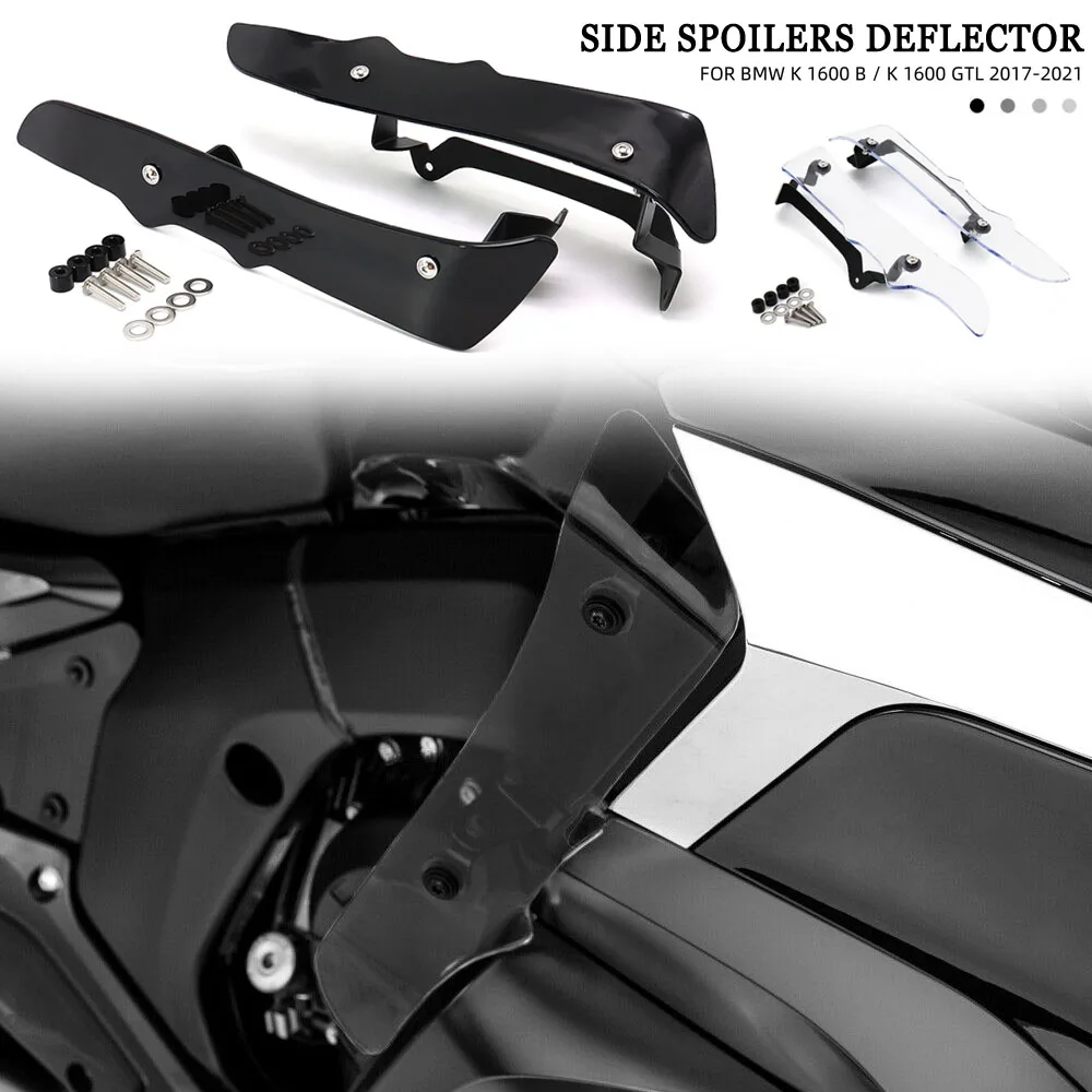 

NEW Motorcycle Side Spoilers Wind Deflector Fairing Extensions Foot Protectors Guard Fender For BMW K1600B K1600GTL K 1600 B GTL