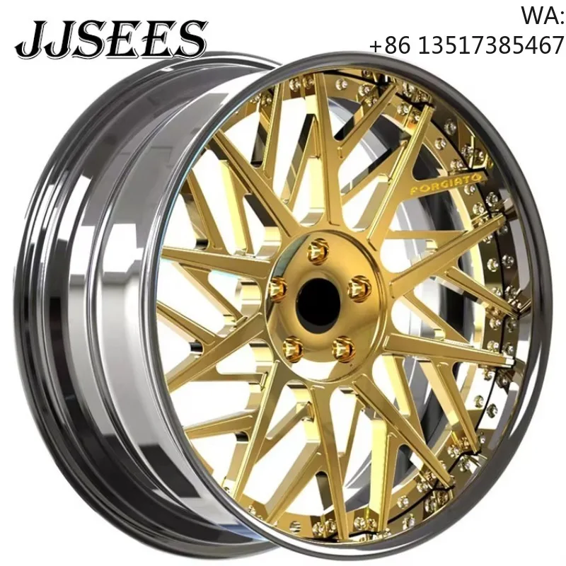 Chrome Gold Deep Concave 18 19 20 21 22 24 Inch Rims 5x120 5x114.3 5x112 Inch Custom Aluminum Forged Car Wheels for Bmw