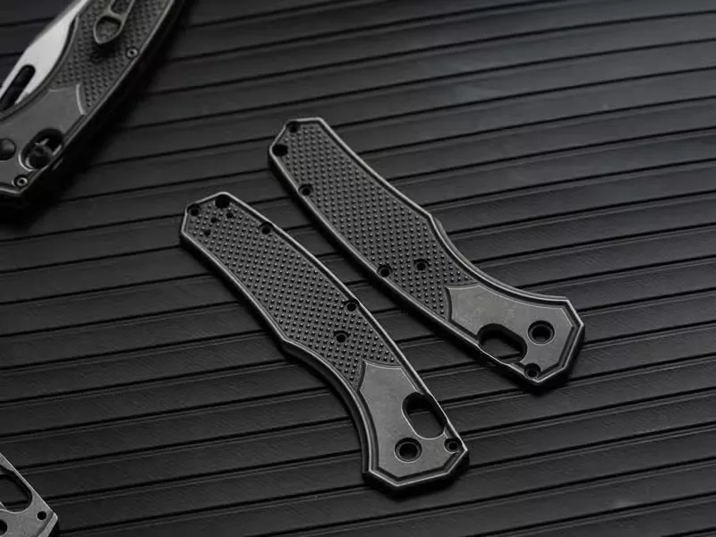 1 Pair Handmade  Titanium Alloy  Knife Scales for benchmade Taggedout 15535/15536  Modify