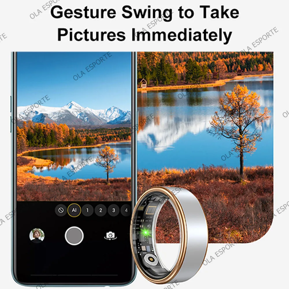 2026 Smart Ring with Gesture Control, Waterproof