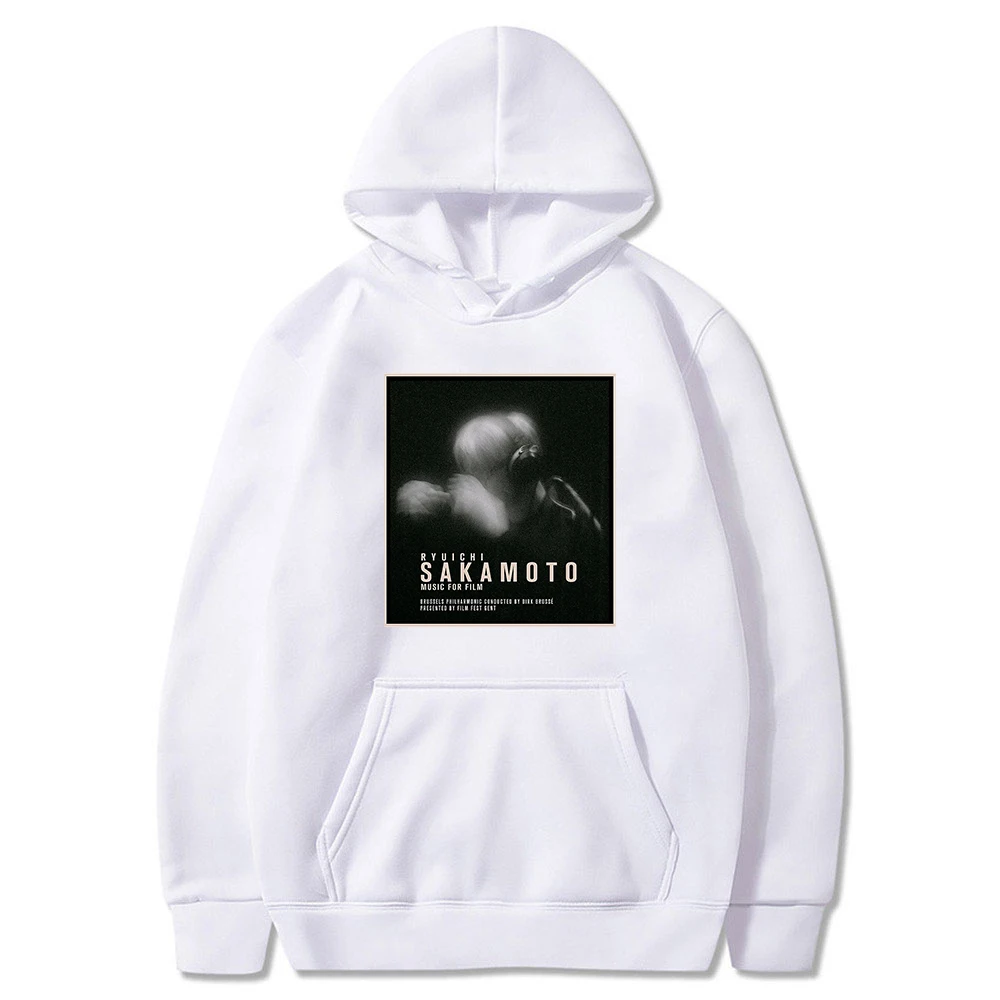 Ryuichi Sakamoto Rip Hoodie Long Sleeve Sweatshirts Rest in Peace Women Men's Clothes