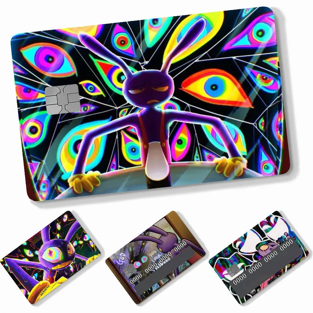 Abstraction Jax  4pcs Credit Card Skin Stickers Suitable for Bank Debit Subway Bus Transit Pass Decorative Cover