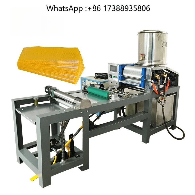 High Quality Beeswax Embossing Machine Beeswax Comb Roller Machine with 24 Hours Online After-sale Service