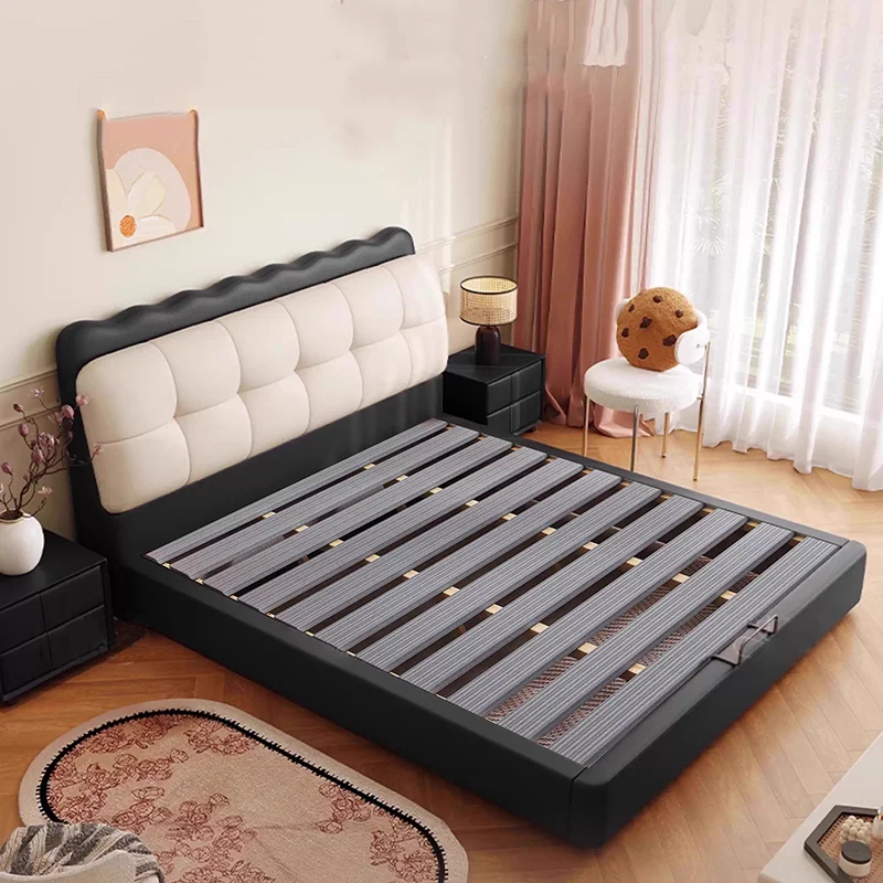 Floor Design Bed Bedroom Queen Double Baby Children Modern Wooden Girls Sleeping Bed Mobile Letto Matrimoniale Home Furniture
