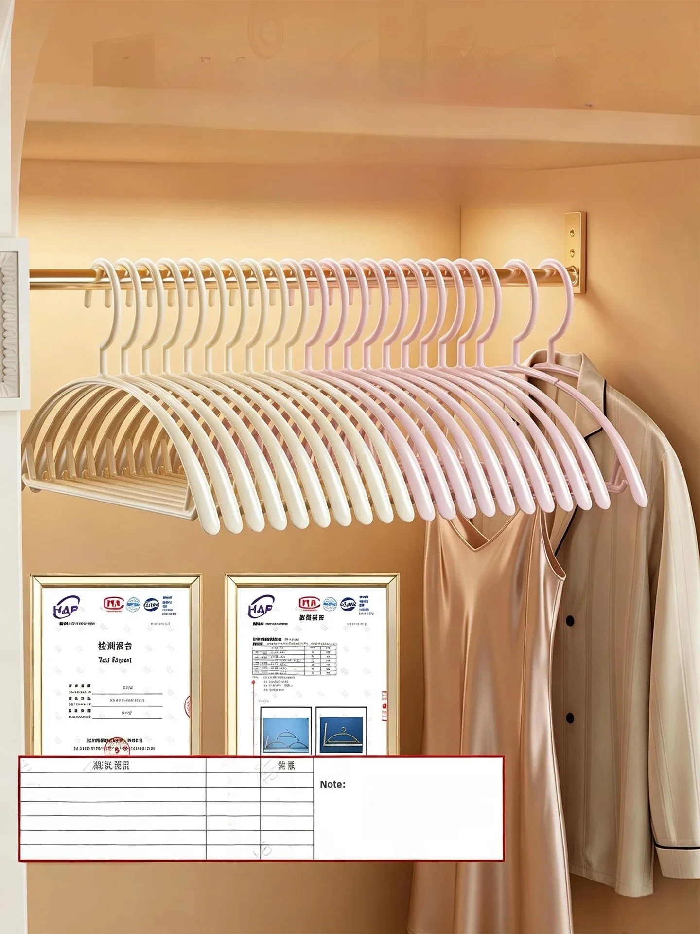 Home Wide Shoulder Seamless Clothes Hanger Student Dormitory Use No Trace Clothes Drying Rack Knitted Clothes Plastic Hanger