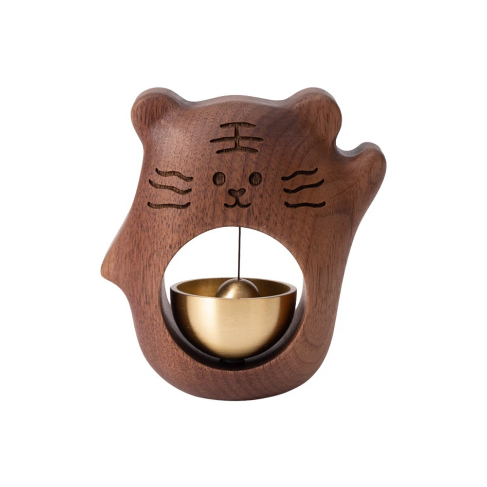 Tiger-Shaped Design Bell Doorbell Ornaments Decorative Doorbell Wind Chimes Fridge Personalized Gift Cute Room Decor