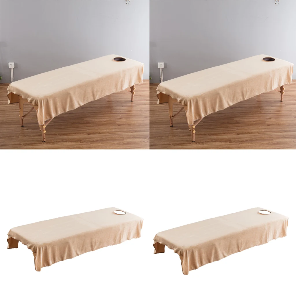 2pcs Super Soft Massage Table Sheets Cosmetic Salon Hotel Face Bed Cover