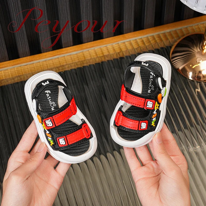 Trendy Cute Open Toe Sandals For Girls, Breathable Lightweight Wear-resistant Sandals For Indoor Outdoor Beach Holiday