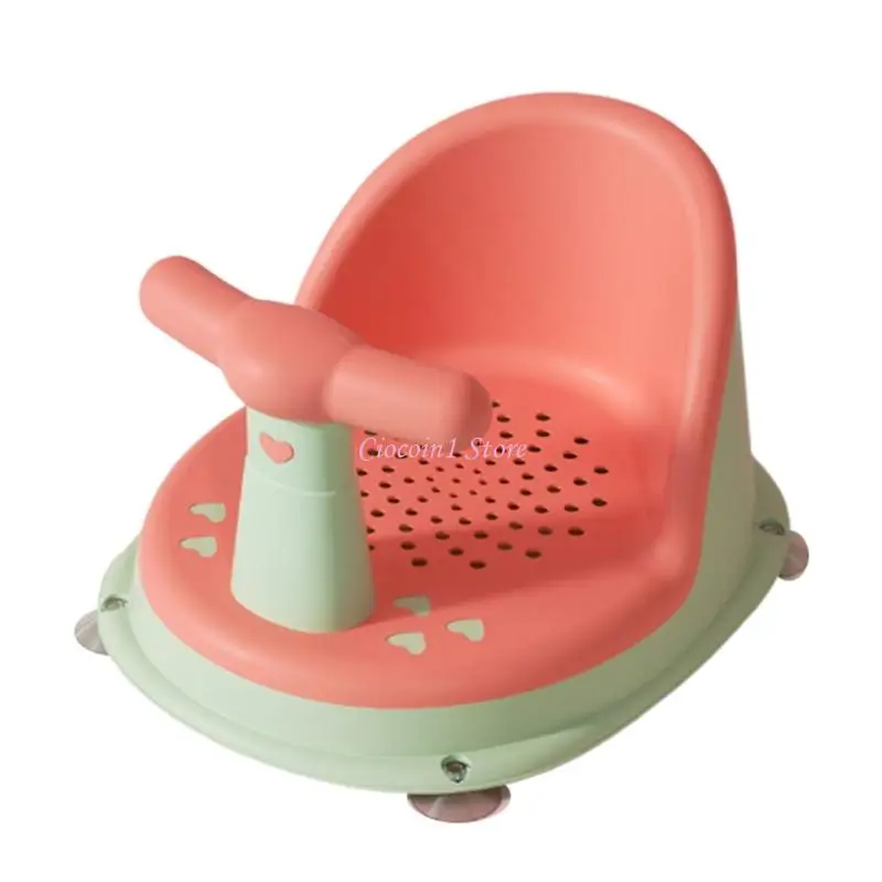 

Y1UB Bathing Chair for Babies Cartoon Infant Bath Tub Non Slip Bottom Designing Bathing Babies Shower Essential