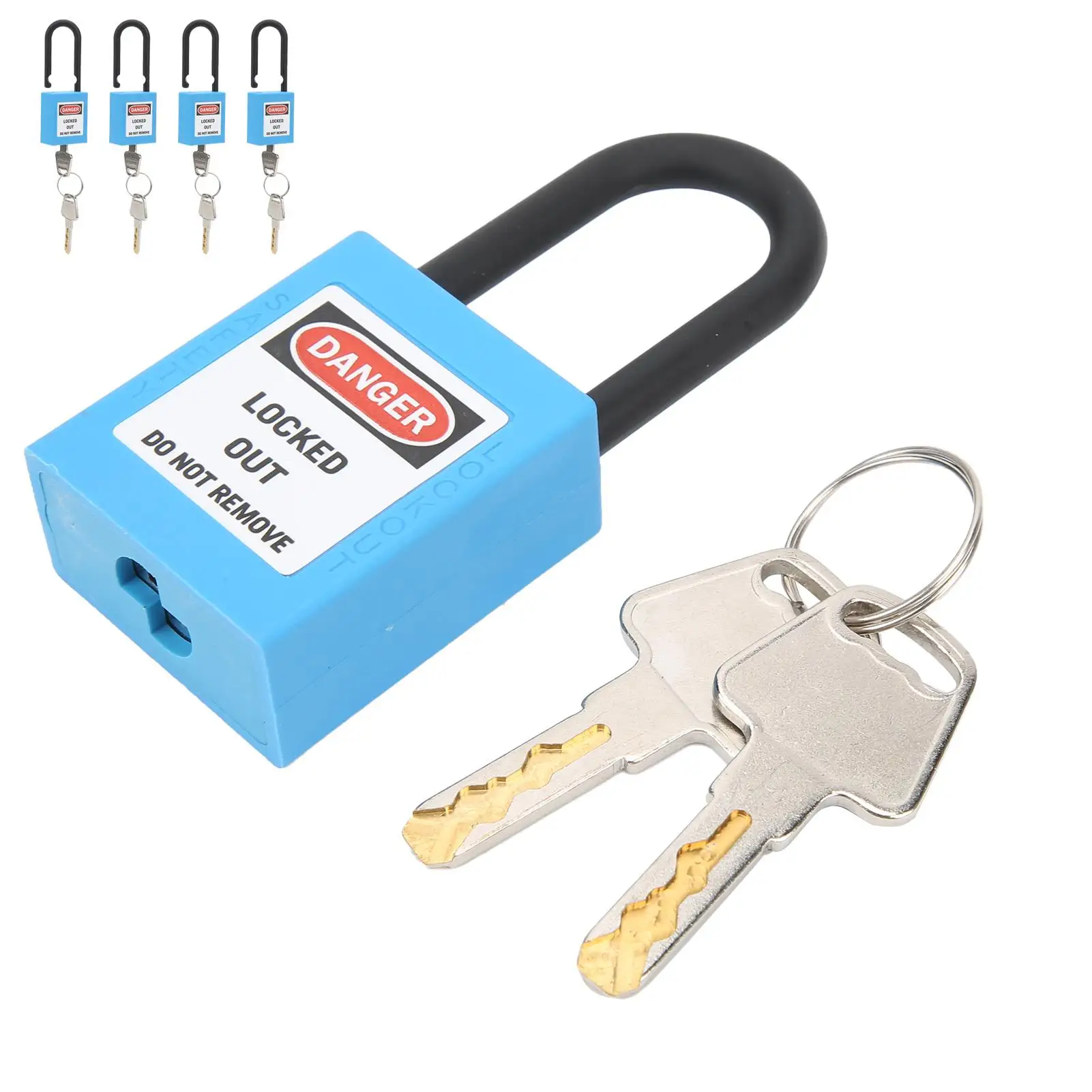 5 Set Lockout Tagout Nylon Computer Cable Spiral - 38mm Dustproof Insulated  Padlock for Durable Protection