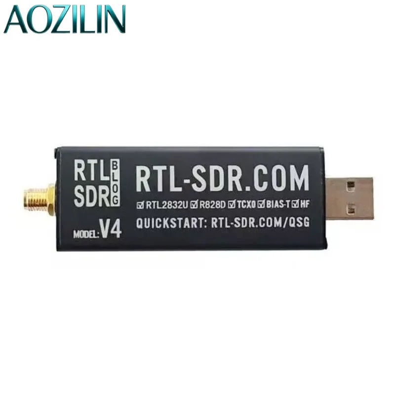 AOZILIN USB Software Defined Radio SDR Receiver R860T TCXO Tuner Module Upgrade for R820T2 Radio Signal Receiving Device