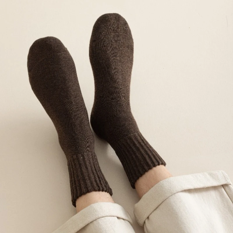 1/5 pares outono e inverno engrossado pelúcia quente terry meias inverno casa meias grossas dormir chão meias