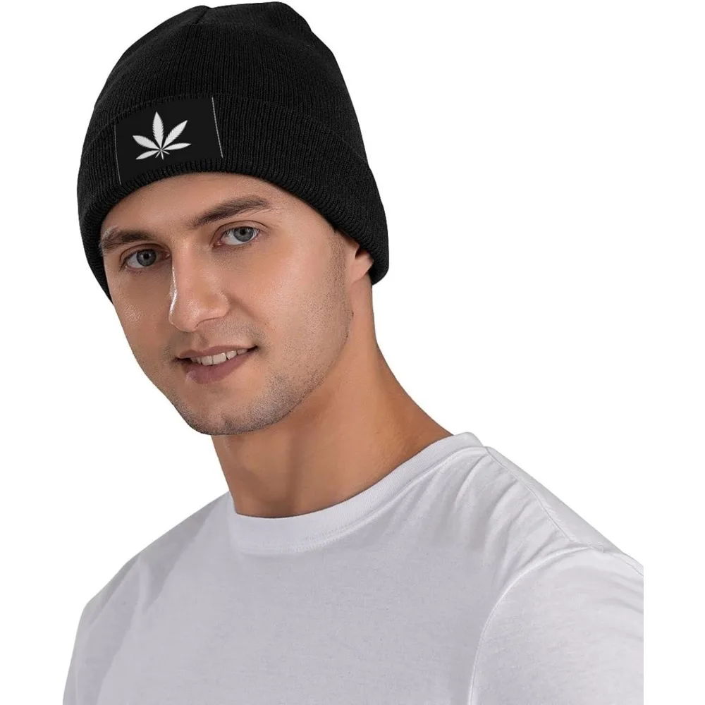 Marijuana Weed Leaf Men & Women Beanie Cap Winter Hat Knit Cap Skull Cap