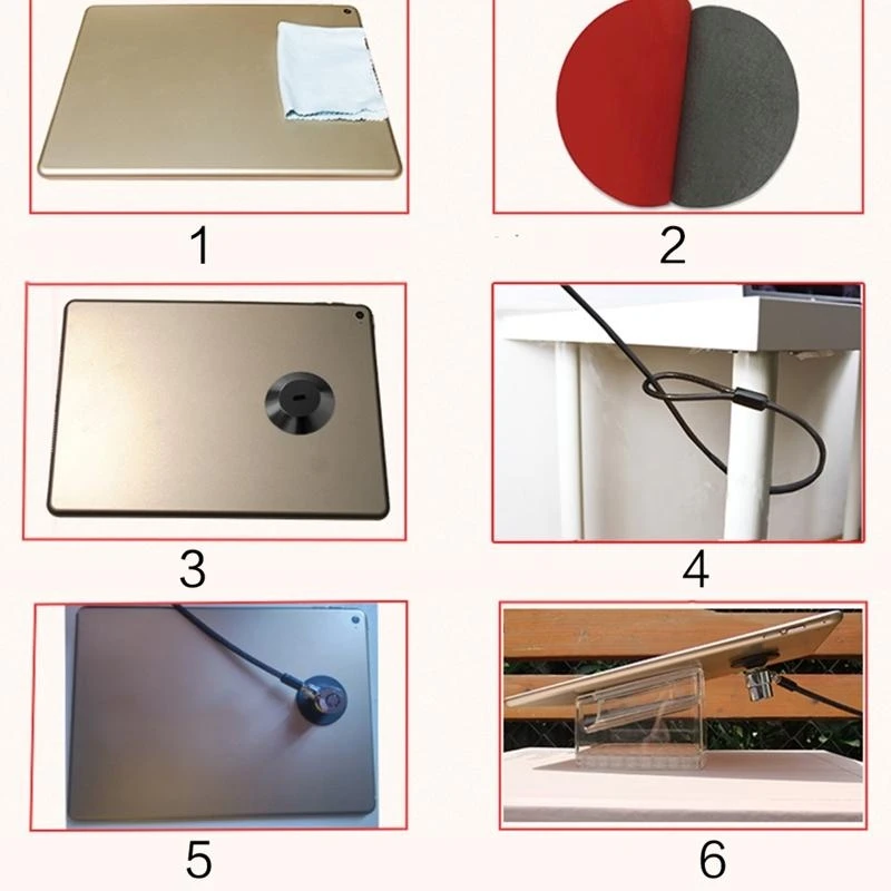 Zinc Alloy Round Hole Notebook Anti Theft Lock Hole Round for Tablet Laptop Pad Notebook