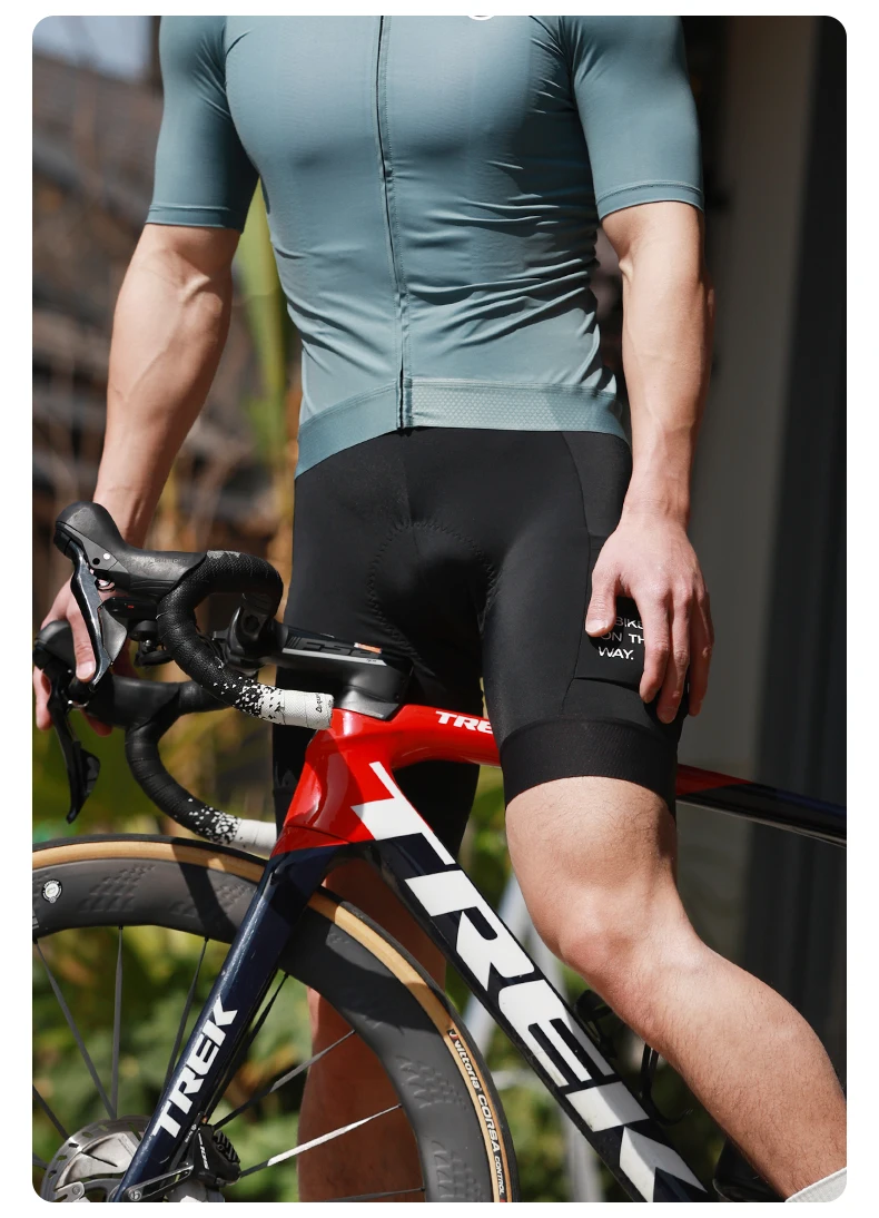 INBIKE Pro Sommer Herren-Radhose, Fahrradhose, stoßdämpfende Fahrradbekleidung, Mountainbike- und Rennradhose mit Tasche – Detail 10