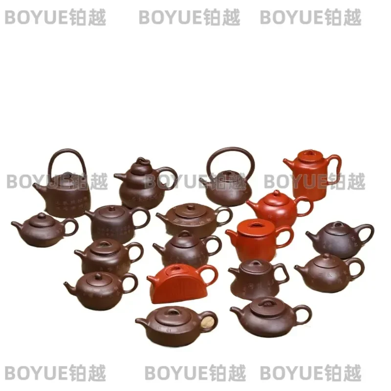 pot set wholesale delivery pure handmade Mansheng eighteen-style gift box Kung Fu tea set pot set