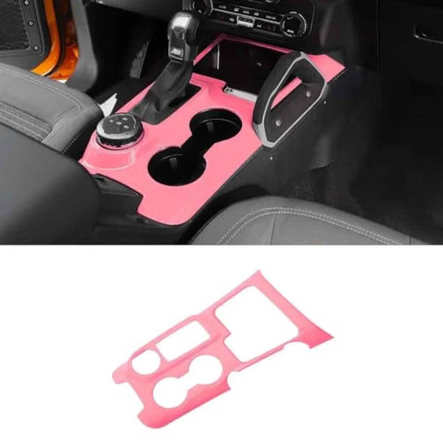 

Накладка на панель переключения передач и отделка подстаканника центральной консоли, совместимые с Ford 2021-2024, аксессуары для интерьера (не для 2025 года)