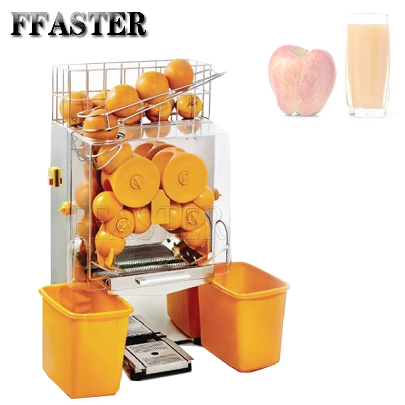 

Automatic 120W Orange Juicer Squeezer Machine / Electric 220VIndustrial Lemon Juice Extractor With 2 Trash Can