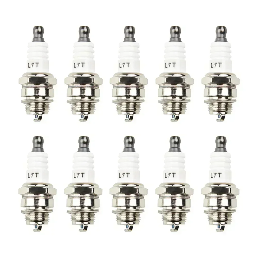 10Pcs Spark Plug L7T For Stihl Hedge Trimmer Lawnmover Blower Chainsaw Compatible With Stihl 025 MS180 MS170 Chainsaw