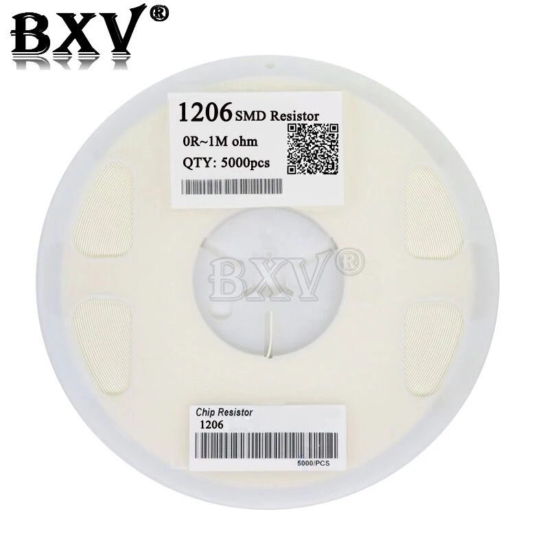 5000PCS New 1206 0R ~ 10M SMD Resistor 1/2W 0 1 10 100 150 220 330 Ohm 1K 2.2K 10K 100K 0R 1R 10R 100R 150R 220R 330R Ohm