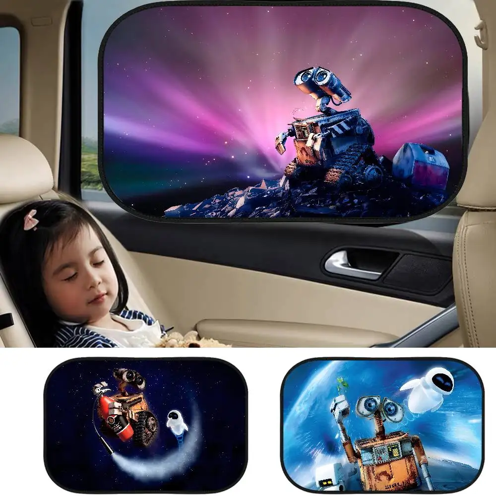 

Мультяшный солнцезащитный козырек W-WALL-E для бокового окна автомобиля, электростатические шторы, защита от солнца для ребенка, 99,9% УФ-блокировщик