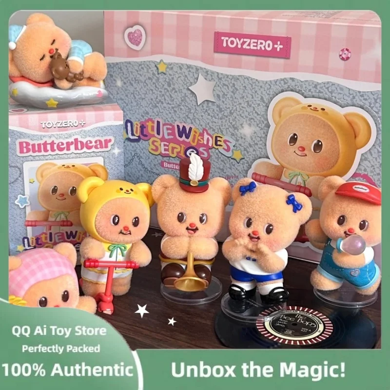 

Подлинная масляная плюшевая мишка Toyzeroplus, маленькая серия желаний, слепая коробка, милая модная игрушка, фигурка, украшение для рабочего стола, кавайный подарок на день рождения