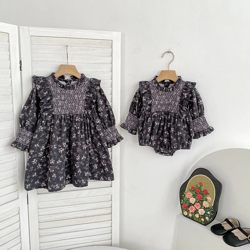 2026 Neu 0-24M Frühling Kleinkind Mädchen Strampler Langarm Baumwolle Bestickt Da Lan Baby Mädchen Overall Kinderkleidung – Detail 17