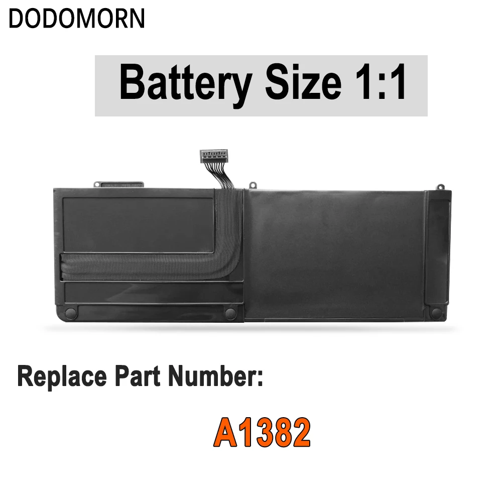 DODOMORN In Stock New A1382 Laptop Battery For MacBook Pro 15