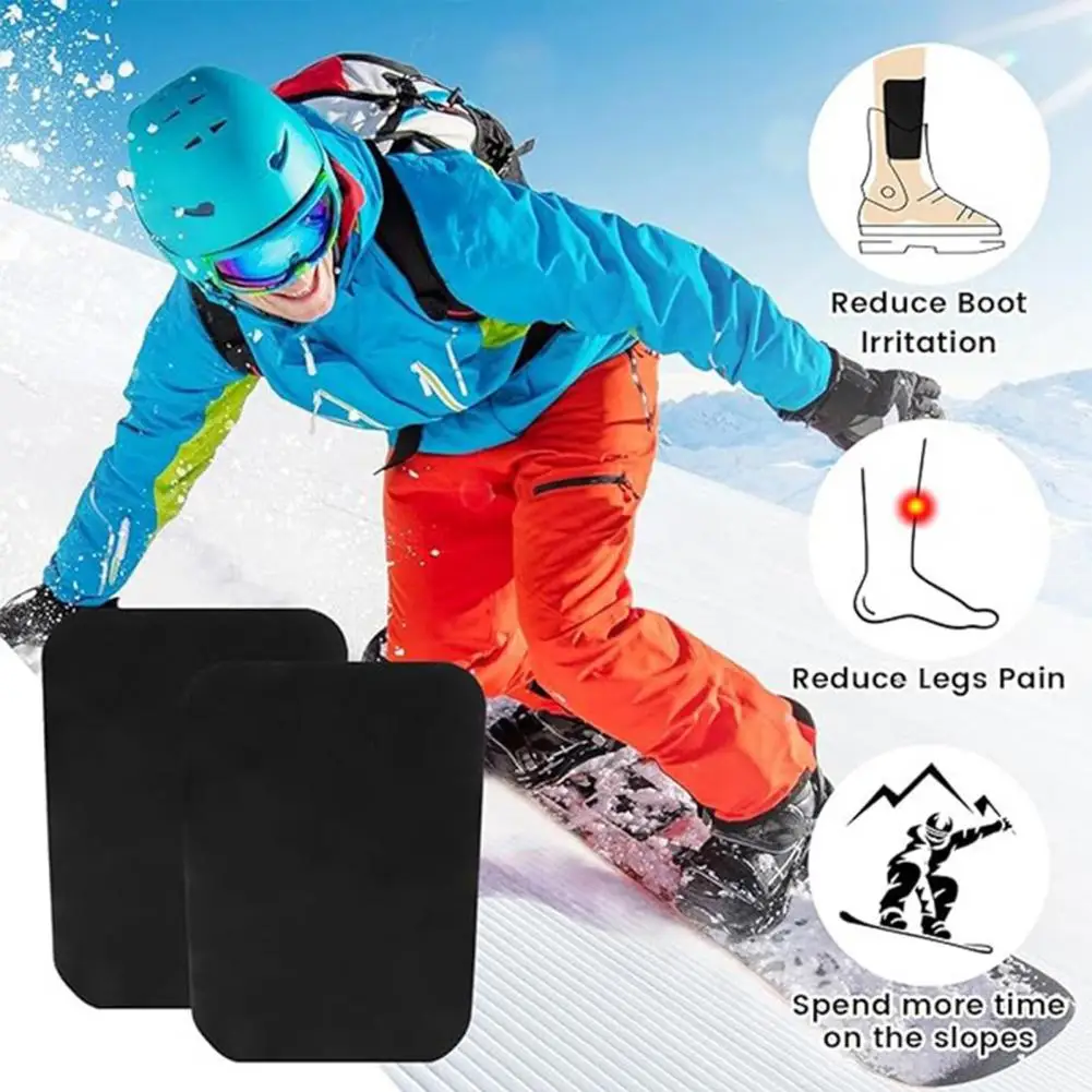 Ski Shin Pads Snowboarding Shin Protection 4pcs Snowboard Shin Pads with Comfortable Memory Foam Inserts for Pain for Outdoor