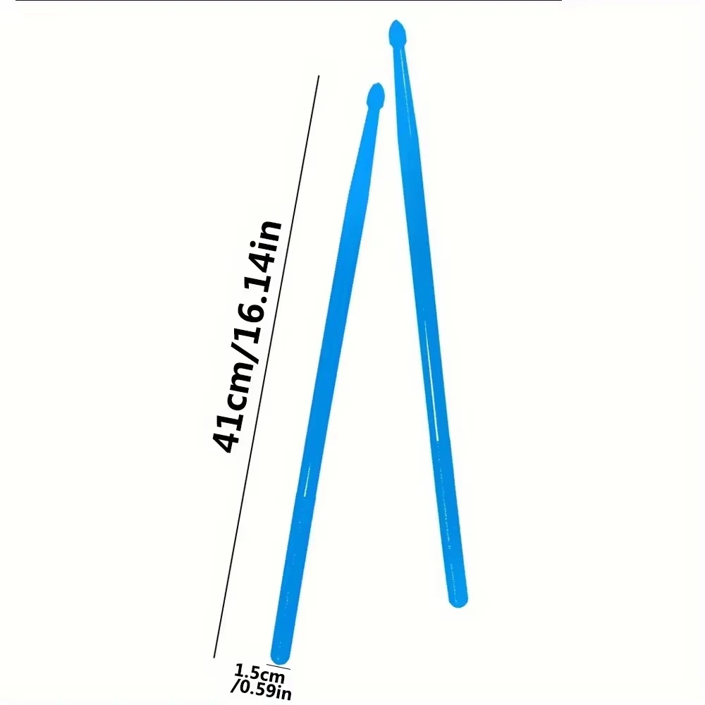  Miwayer Luminous Drum Sticks - 1Pair Fluorescent Light Up Sticks for Dark Stage Performance