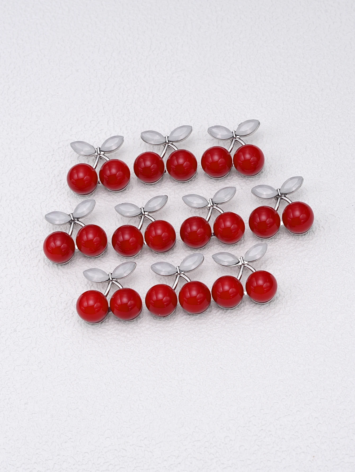 

6PCS/Cherry Shape Fashion Decorative Buttons Set Suitable for Various Women's Clothing
