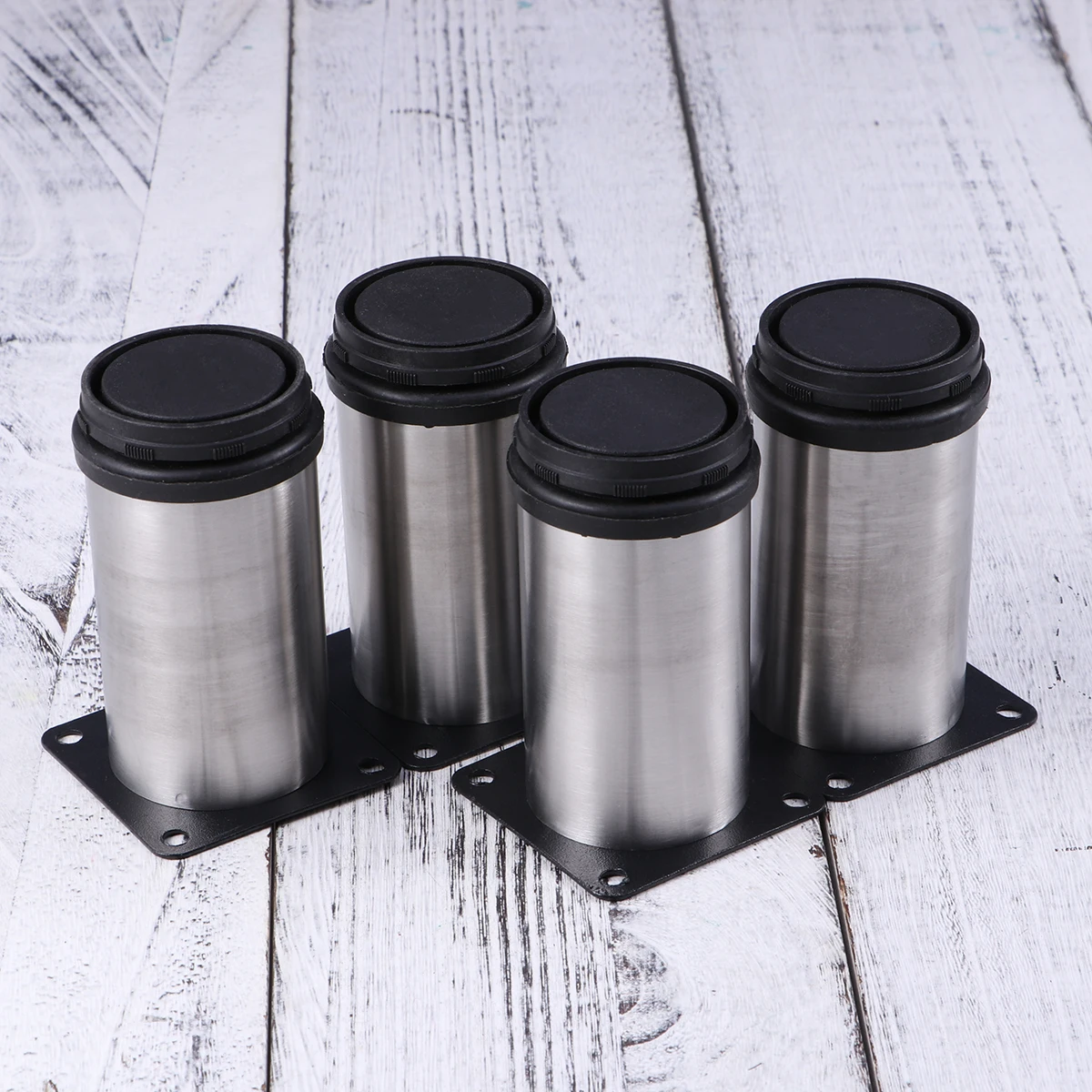 

4pcs Stainless Steel Furniture Support Feet Adjustable Replacement Cabinet Legs Sofa Coffee Table Support Legs for Home (50x80mm