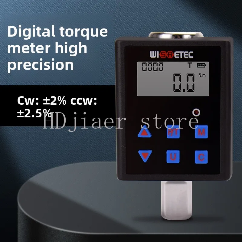 

Electronic Digital Torque Gauge Wrench Torque Strap Backlight 0.3-340 NM Measurement Torque Gauge