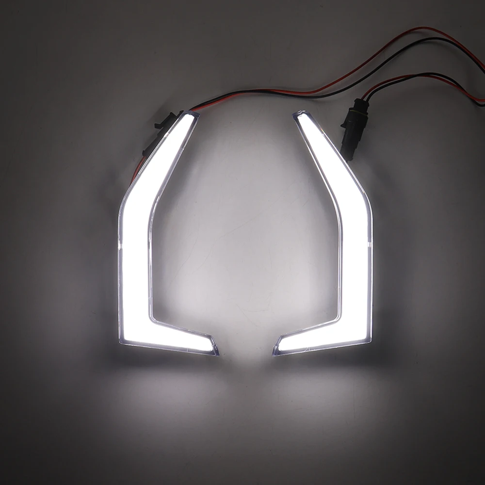 LED Accent Fang Lights Assembly Grille Lamps DRL for Kawasaki Teryx KRX 1000 2020 2021 2022 2023