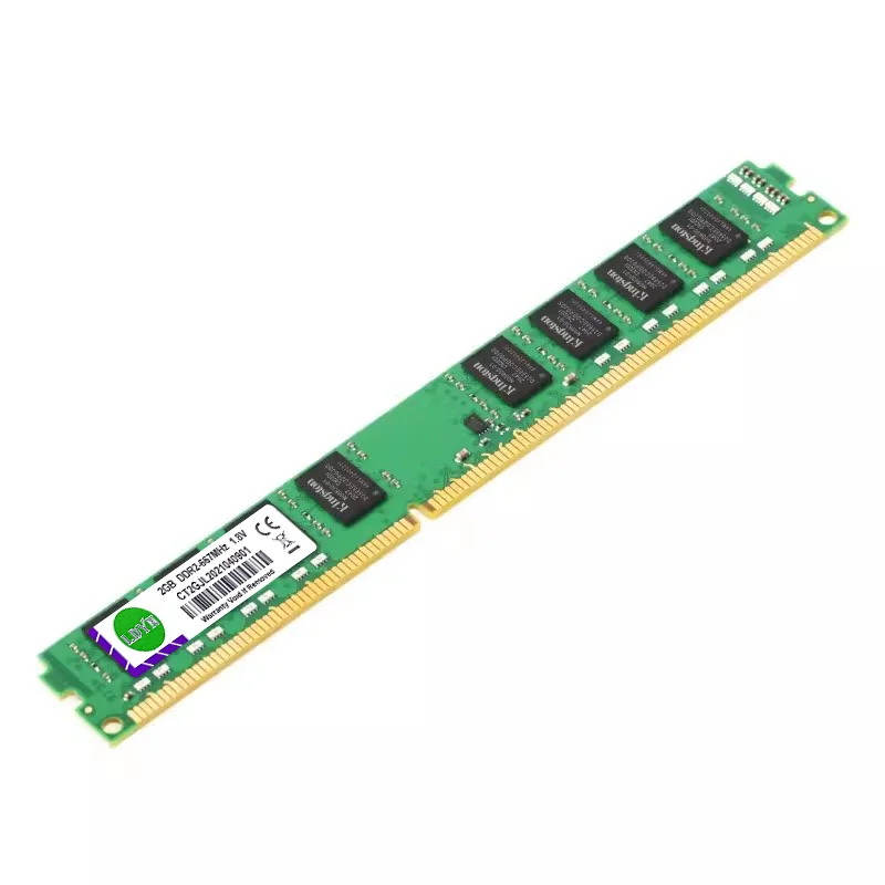 Memory ram DDR2 DDR3 for desktop  2GB 4GB 8GB PC2-5300 6400 PC3-10600 12800 UDIMM 1.5V 2RX8 204PIN NON-ECC fully compatible RAM