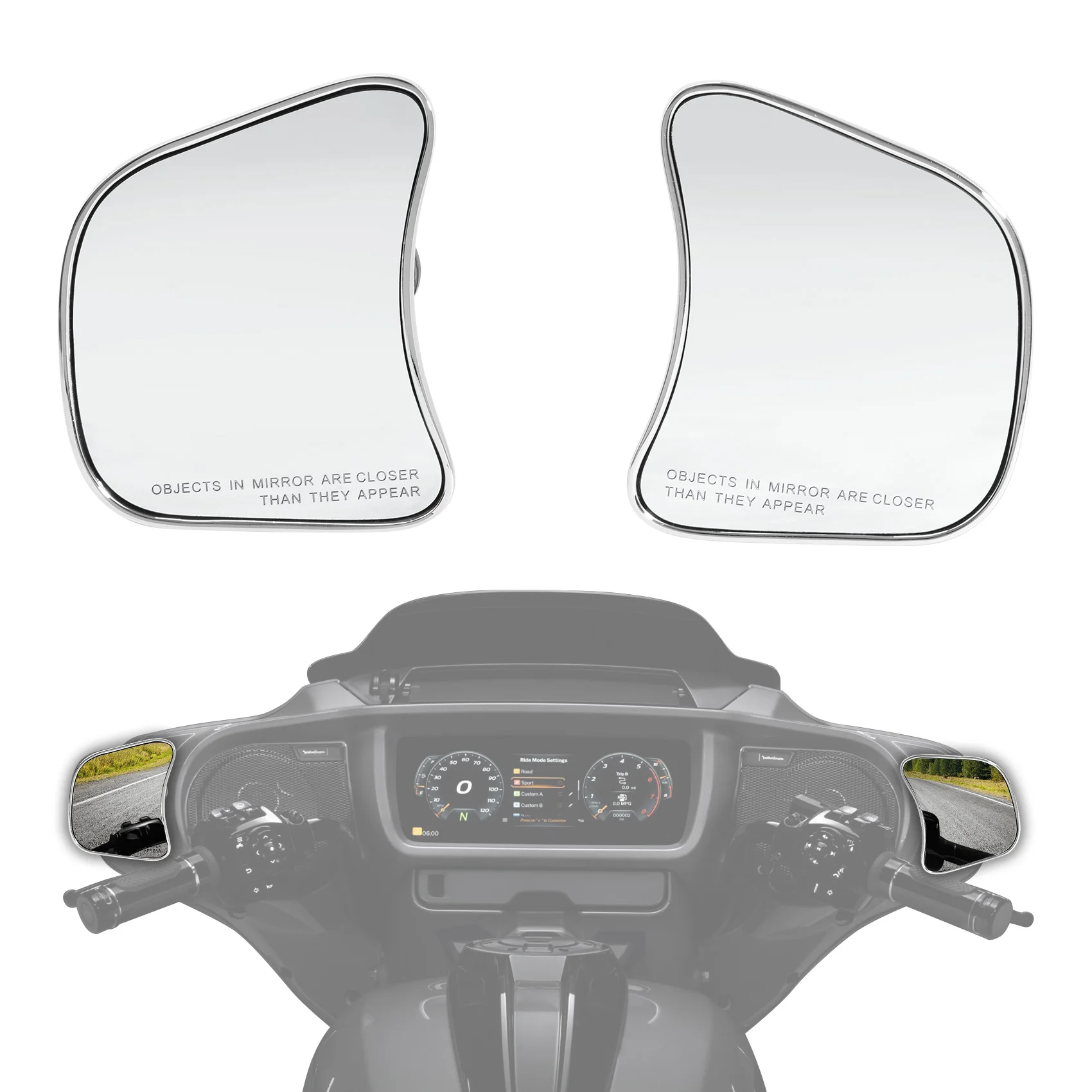 

Motorcycle Fairing Mount Rearview Mirrors Fit For Harley CVO Street Glide FLHXSE 2023/Street Glide FLHX 2024