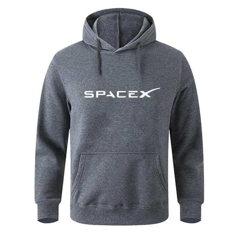 Space X Space Travel Print Hoodie Men Women Fleece Sporty Oversiz Cotton Hoodies Man Hip Hop Style Sweatshirt Fashion Streetwear