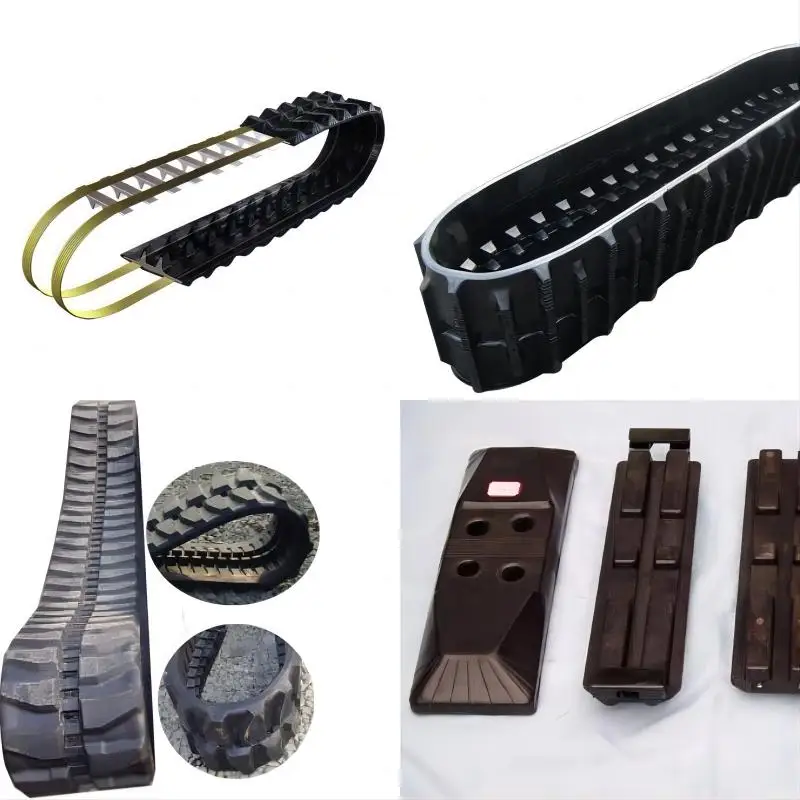 Mini-graafmachine rubber track pads 300x52.5x82 400x72.5x74 voor verkoop aan bouwmachines