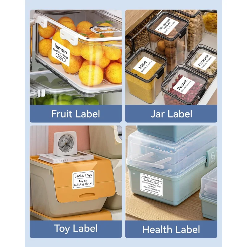 Thermische Label Maker Tape 40×30mm Wit Label Papier Compatibel B1 B31 B3S K3, Thermisch Stickerpapier 1,57 x 1,18 Waterp